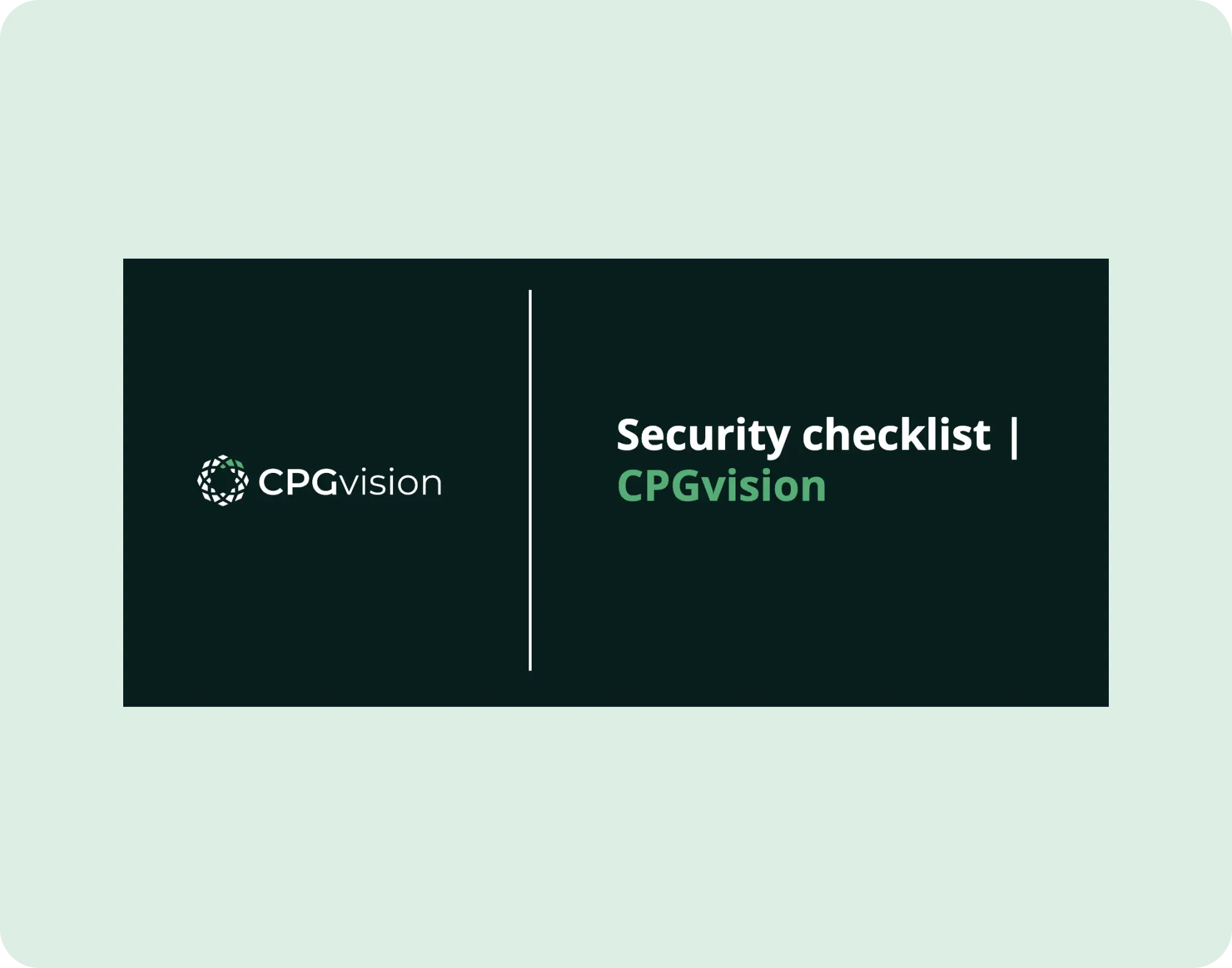 Preview asset image-Security checklist [CPGvision]