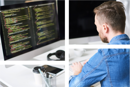 Worker using TPO software